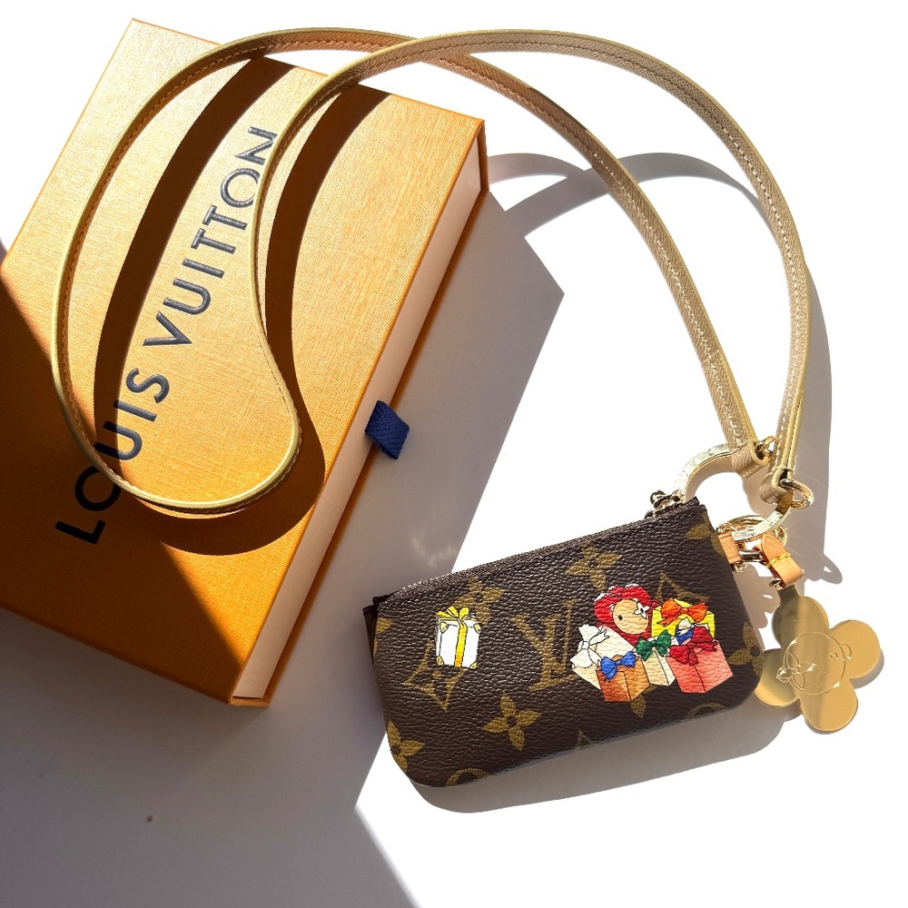 LOUIS VUITTON Phone Holder Monogram Vivienne 2025 Print Pouch  New